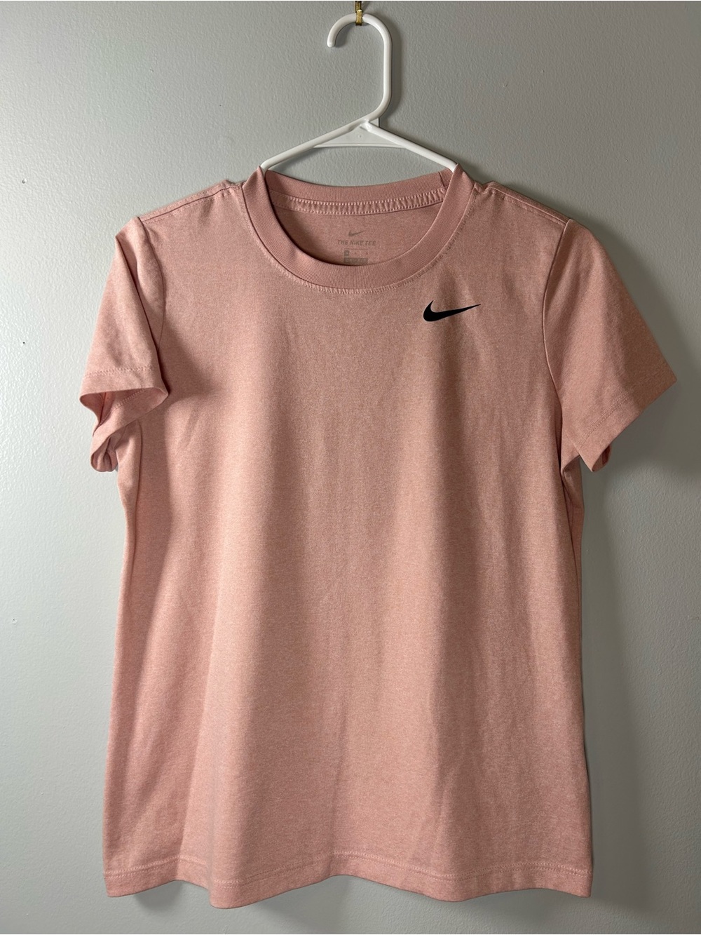 NIKE Dri-Fit Short Sleeve Training T-Shirt Top Light Pink Women's Size Medium
